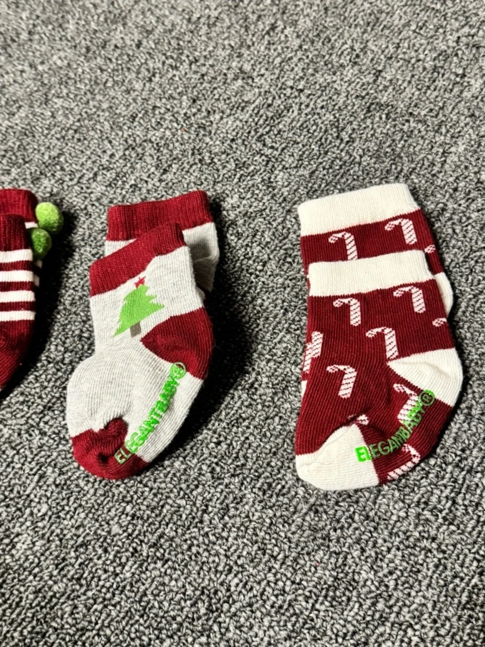 Holiday Baby Socks - Red & White Christmas Pack